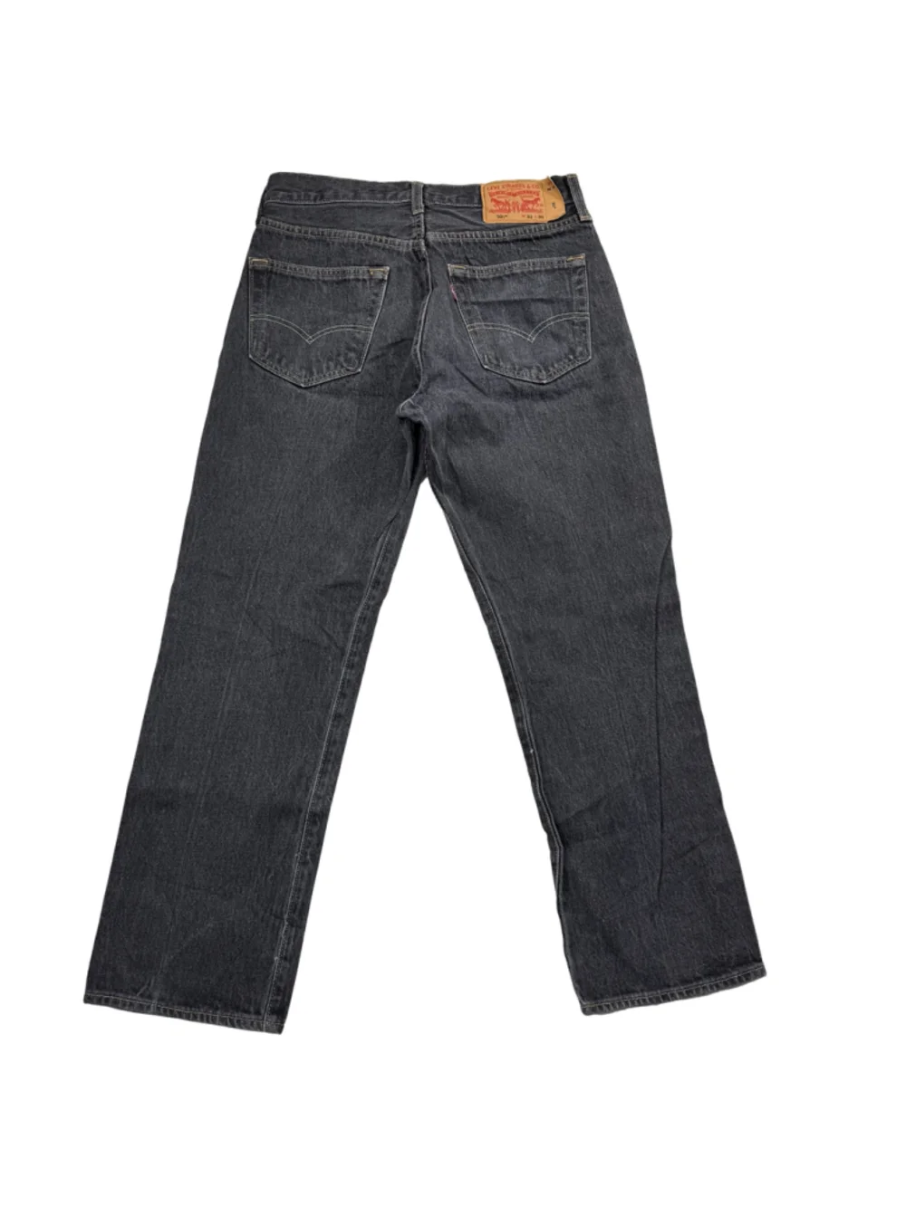 Men's Levi's 501 32x30 Button Fly Straight Leg Jeans Black (Actual 32x28)